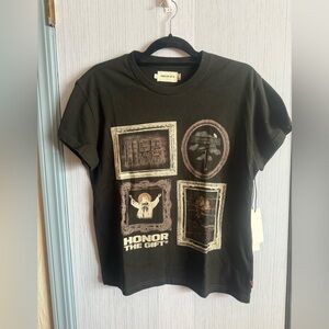 Honor The Gift “City Frames” Graphic Tee – Black Distressed Print – Size S (NWT)